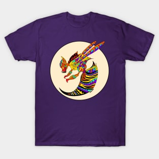 safari killer bee in ecopop pattern mandala T-Shirt